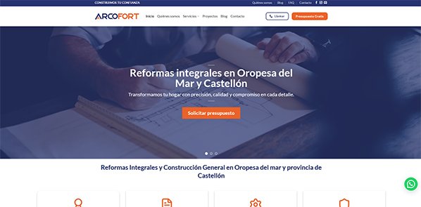 Empresa de Construccion en España, Reformas Integrales y Construcción General en Oropesa del mar y provincia de Castellón