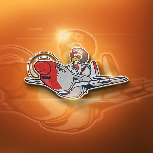 rooster-plane-mascot-logo