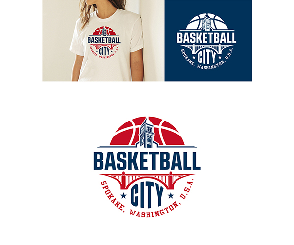 Diseño de Logo Basketball City Spokane Washington