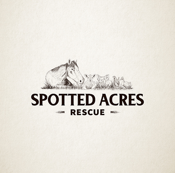 Diseño de Logo Vintage, Spotted Acres Rescue