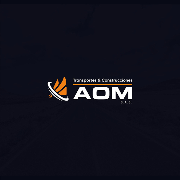 Diseño de Logo Transportes y Construcciones AOM