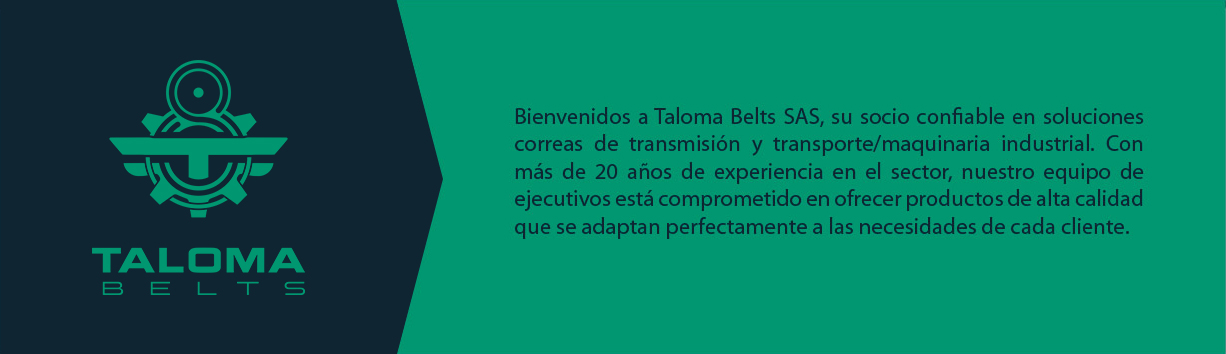 Logo Taloma Belts, Correas de Transmisión y Transporte para Maquinaria Industrial